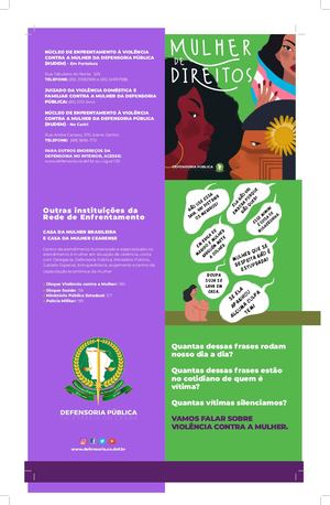 Folder Mulher de Direitos - Edição 2024
