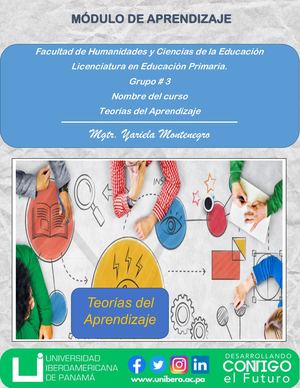 Módulo De Teoría Del Aprendizaje Grupo # 3 Viernes
