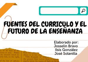 Fuentes Del Currículum - Desafíos globales