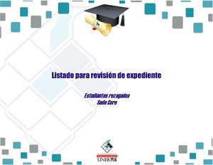 Listado De Revisión De Expedientes Coro 2024