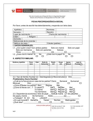 Ficha Psicopedagogica