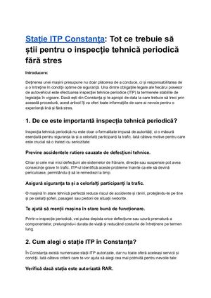 Statie Itp Constanta