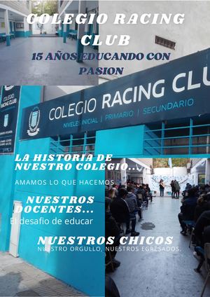 Colegio Racing Club 15 Años