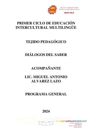 Tejido Dialogos Del Saber 2024