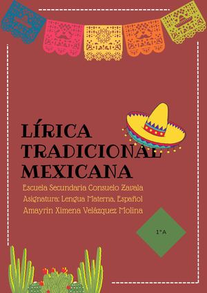 LIRICA TRADICIONAL MEXICANA