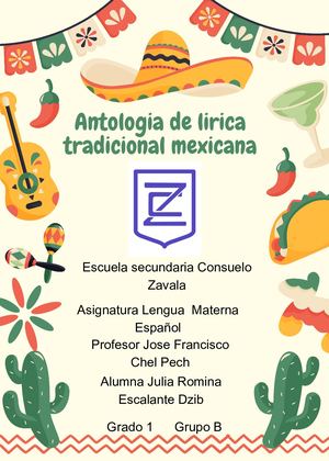 Antologia De Lirica Tradicional Mexicana