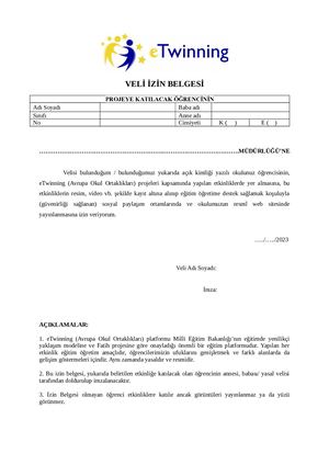 Etw Veli Izin Belgesi