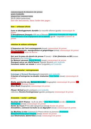 dossiers presse - LinkedIn - plaquettes 11.3.2024