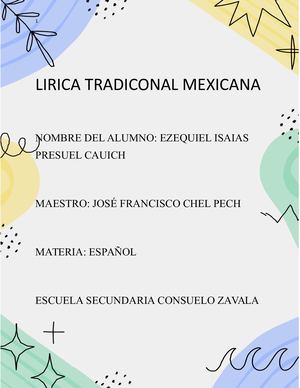 Lirica Tradiconal Mexicana (Isaias Presuel,1 A) isaiaspresuel@gmail.com