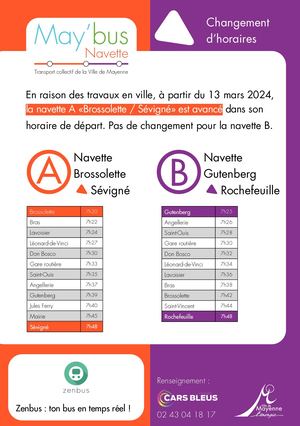 Maybus Navette Mars 2024