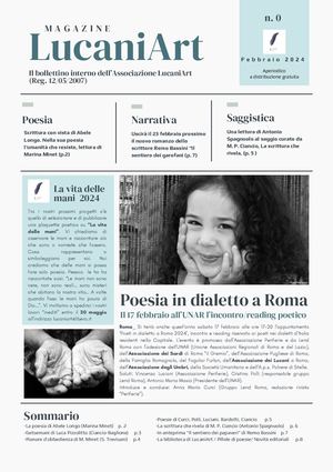 MAGAZINE LUCANIART N. 0 (rivista letteraria)