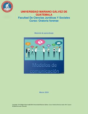 Material De Aprendizaje Semana 5 Modelos De Comunicación