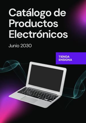Revista Catálogo De Productos Moderno Negro
