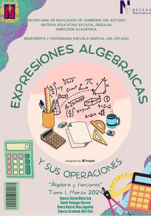 REVISTA TOMO I ÁLGEBRA Y FUNCIONES_EXPRESIONES ALGEBRAICAS Y SUS FUNCIONES