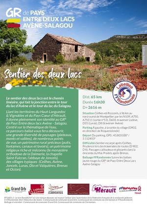 GRP Sentier entre 2 Lacs Avène Salagou