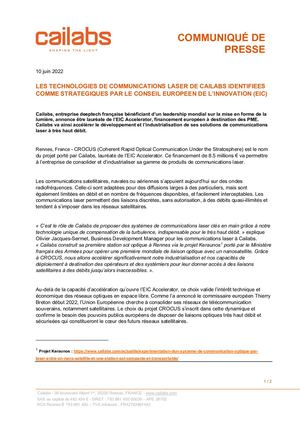 20220610 Cp Cailabs Laureat Eic Crocus