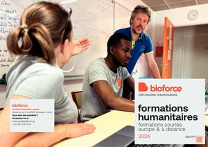 2024 Calendrier des formations humanitaires Bioforce en Europe