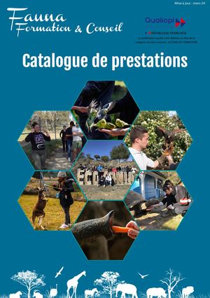 Catalogue De Prestations Fauna Formation & Conseil