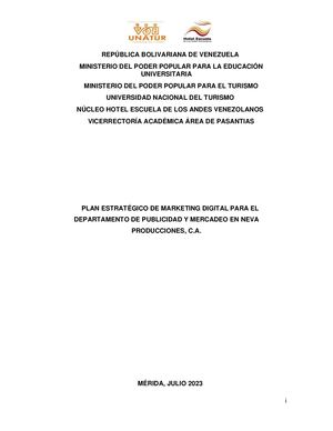 Informe N°1803 Pasantia Administrativa Trabajo De Grado 2023