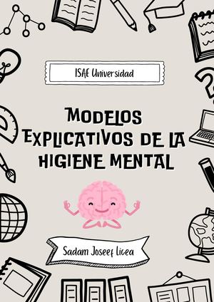 Modelos Explicativos De La Higiene Mental