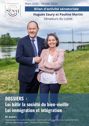 Pauline Martin & Hugues Saury – Bilan d’activité sénatoriale