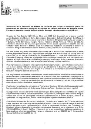 Convocatoria Secciones Bilingües 2024 25 Pdf Xsig
