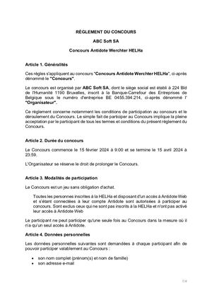 Reglement D Un Concours Helha (1)