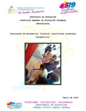 Metodología Simultánea De Matemática