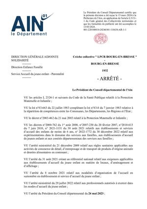 Crèche Collective LPCR BOURG EN BRESSE -.