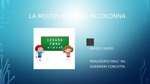 La Moltiplicazione In Colonna Classe Ii