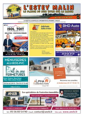 L'Estey Malin N°101 (Nord et Sud) - mars, avril, mai  2024
