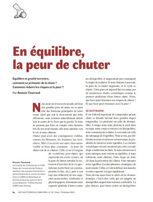 En équilibre, la peur de chuter - Romain Tisserand
