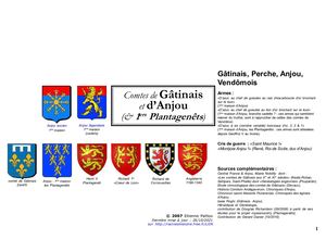 Généalogie Comtes De Gâtinais Et D'angou Et 1er Plantagenêt