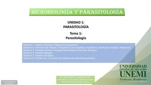 Presentación No 7 Unidad 2 Tema 1 Parasitología