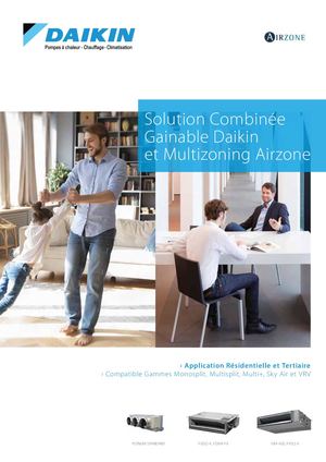 Solution Combinée Gainable Daikin et Multizoning Airzone