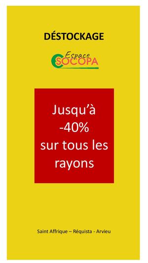 Catalogue Destockage Espace Socopa
