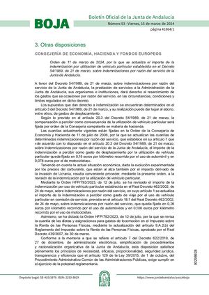 Orden 11 De Marzo 2024 Indemnizaciones De Servicio Actualizada