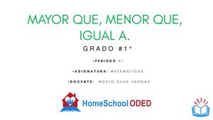 Mayor Que, Menor Que, Igual A 1