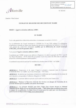 2024 63 Dec Appel à Cotisation Adhésion ADRC