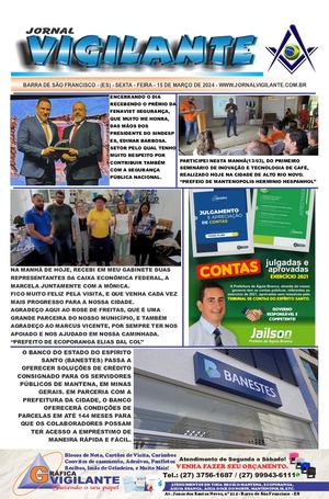Calaméo - Leia A Edição De Hoje Do Jornal Vigilante 15 03 2024