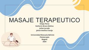 Tecnicas De Masaje Terapeutico