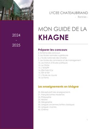 Guide De La Khagne 2024