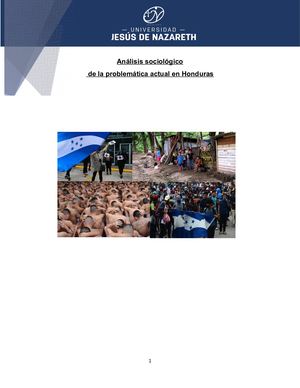 Calaméo - Análisis Sociológico De La Problemática Actual En Honduras