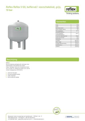 Reflex Buffervat 60 Liter