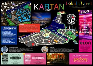 Sjöstadskarta 2024 Hammarby Sjöstad