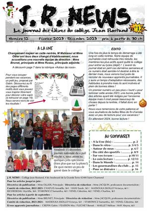 JR News N°12 Février - Décembre 2023