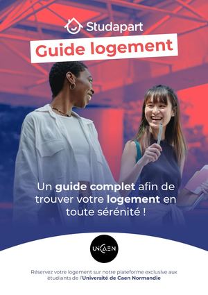Guide De Logement Université De Caen Normandie