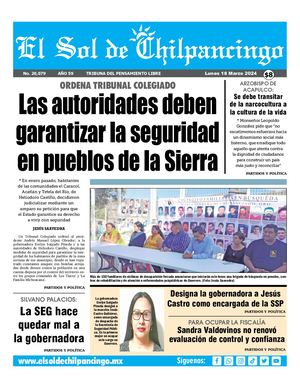 El Sol De Chilpancingo 18 Marzo 2024