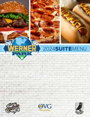 Werner Park Suite Menu 2024