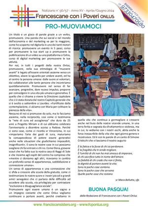 “PRO-MUOVIAMOCI” Notiziario Associazione Francescane Con I Poveri Onlus - Aprile/Giugno 2024